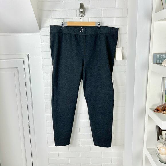 NWT Two by Vince Camuto Plus Size Pull On Thick Grey Legging Pants Size 3X - Picture 1 of 8